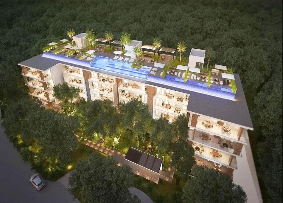 Ocean View Pool in Exclusive Playacar, En-Suite Rooms