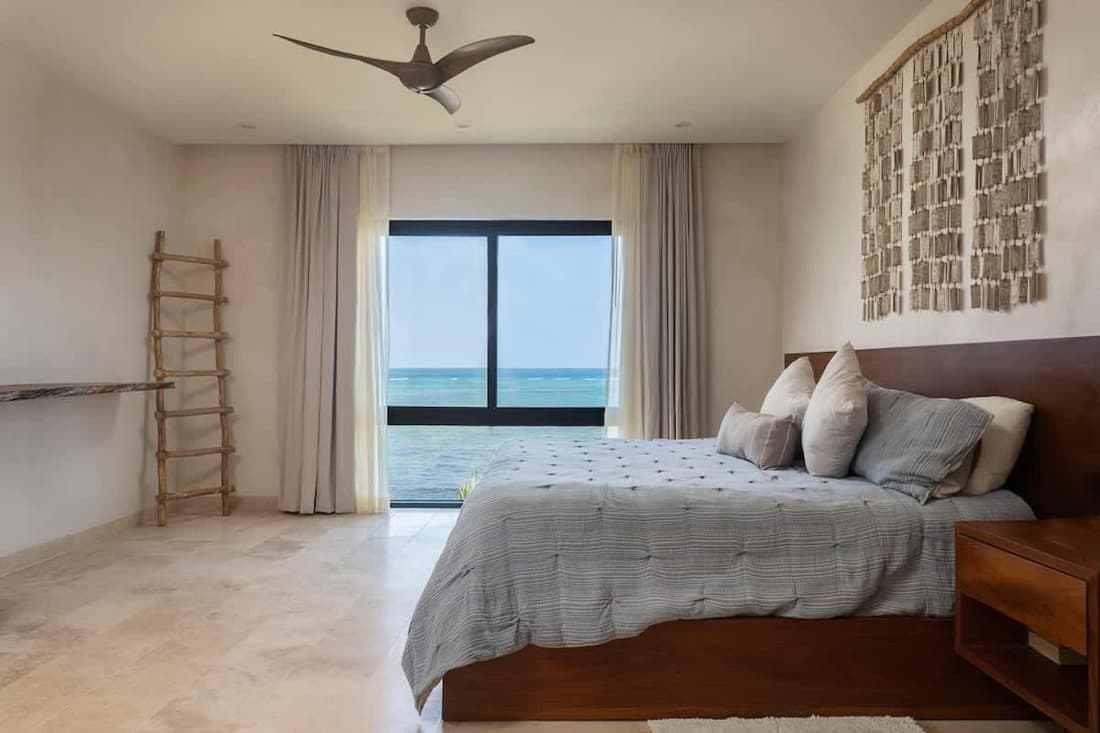3BR Beachfront with Private Rooftop at Tankah Bay