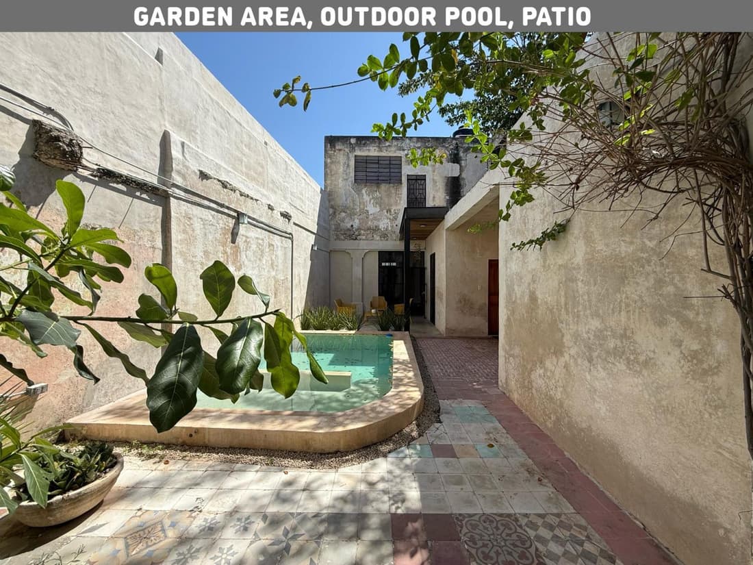 Casa para 17 personas con Piscina, Mérida Centro, Casa Nido Rosa