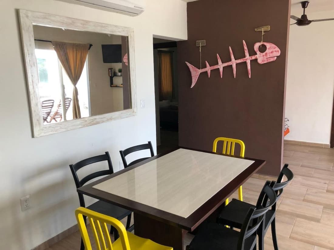 Casa Atún Mahahual, vista al Mar Caribe