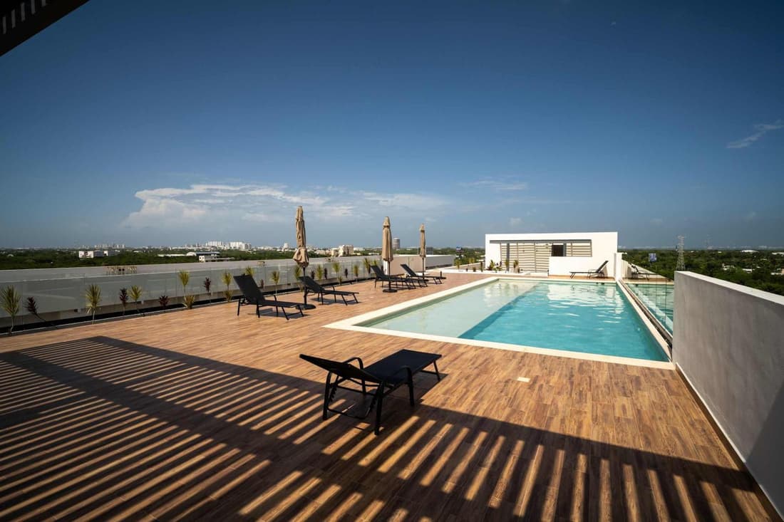 H living modernos con gym & albercas