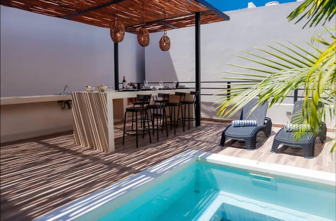 Spacious 4BR Villa with Private Pool & Lush Courtyard in Tulum