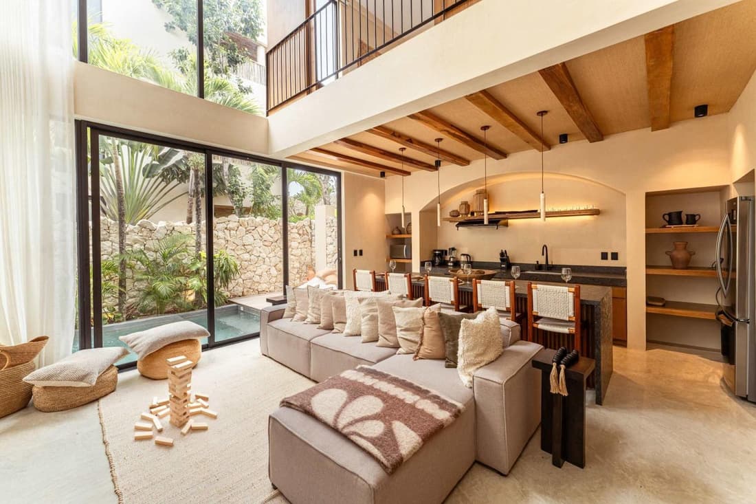 Chic 3BR Villa - 2 Pools with Rooftop Pool Modern Boho Design