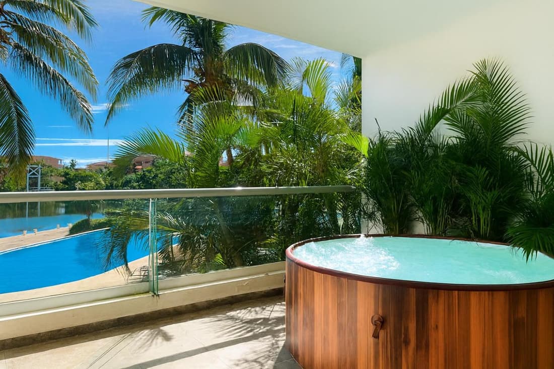 High-End Waterfront Condo at Secrets Waters