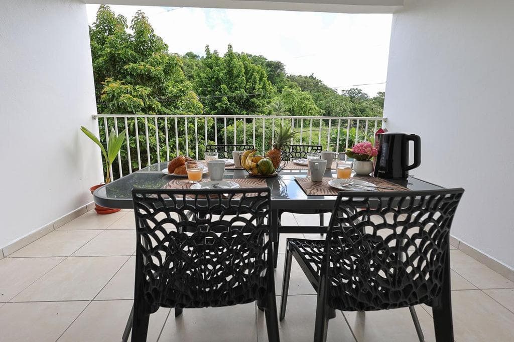 Balcon Nature&Parking-2ch Pres Aéroport-Guadeloupe