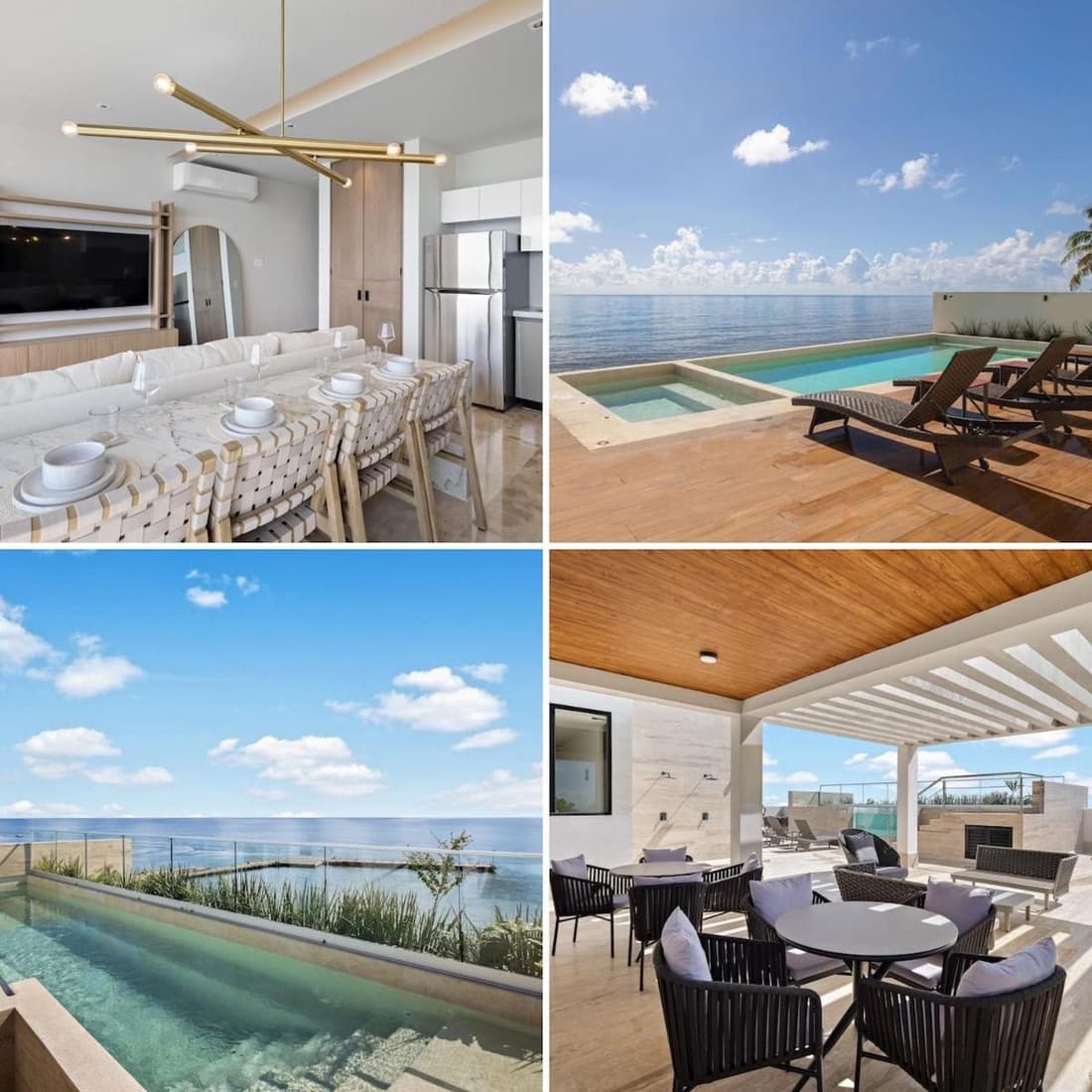 Oceanfront Luxury 2BR apartment in Puerto Morelos