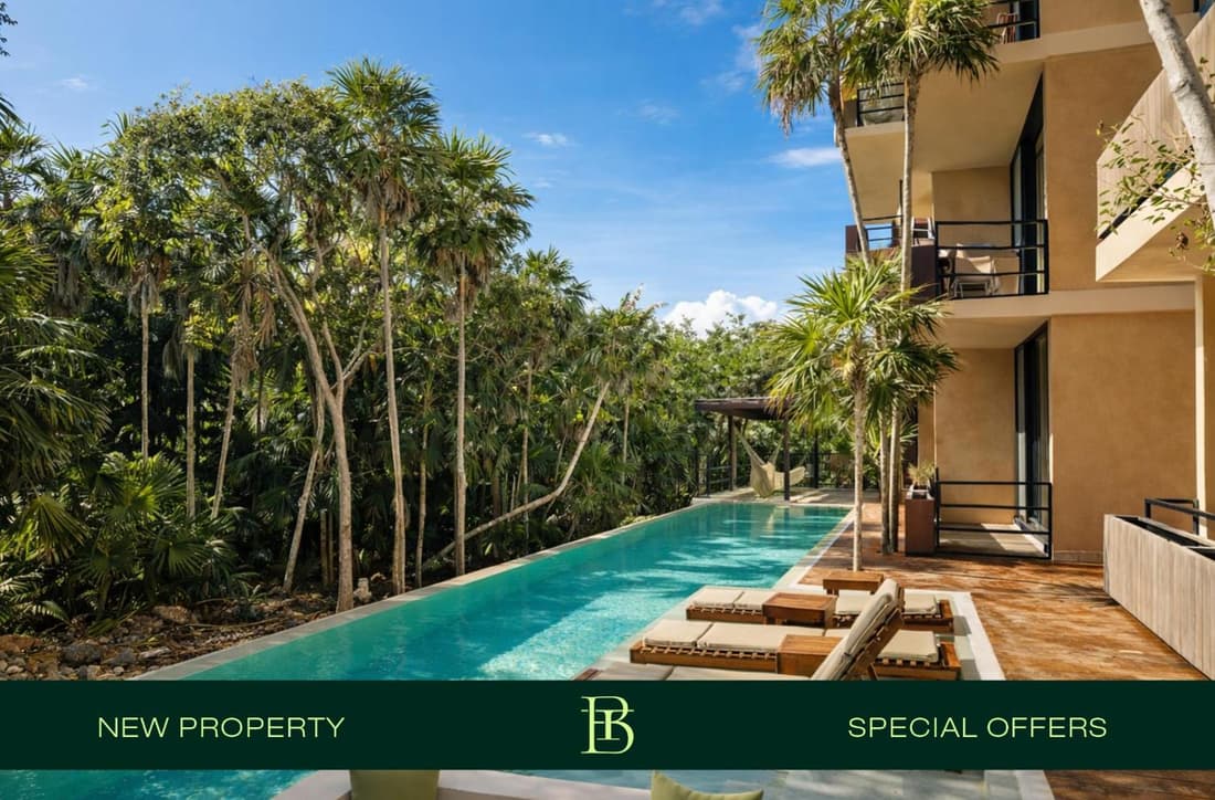 BT Homes - Tankah Bay Tulum - Exclusivos apartamentos con piscina a metros del mar