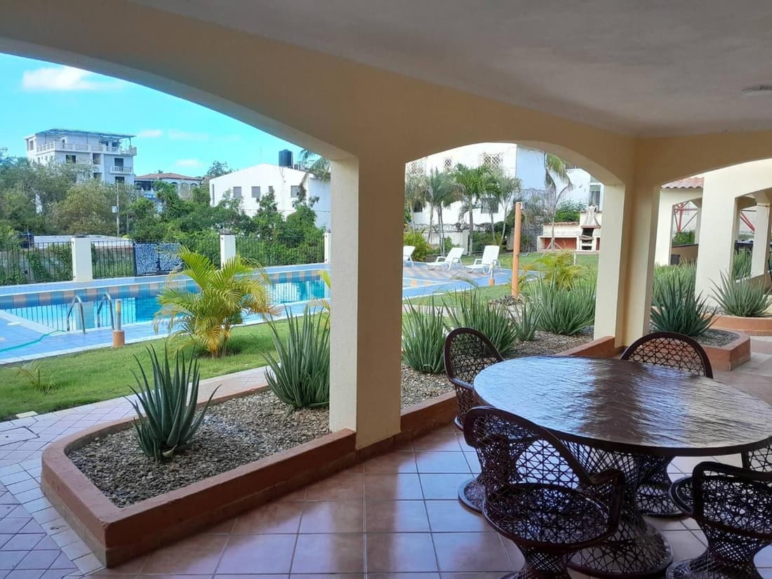 Serene 1-Bedroom Apartment with Shared Pool in Boca Chica