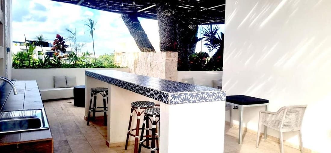 Estudio con terrazza