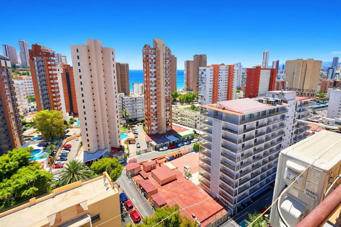 Apartment Sea View in Rincon de Loix- parking, pool, Wi-Fi, new air conditioning