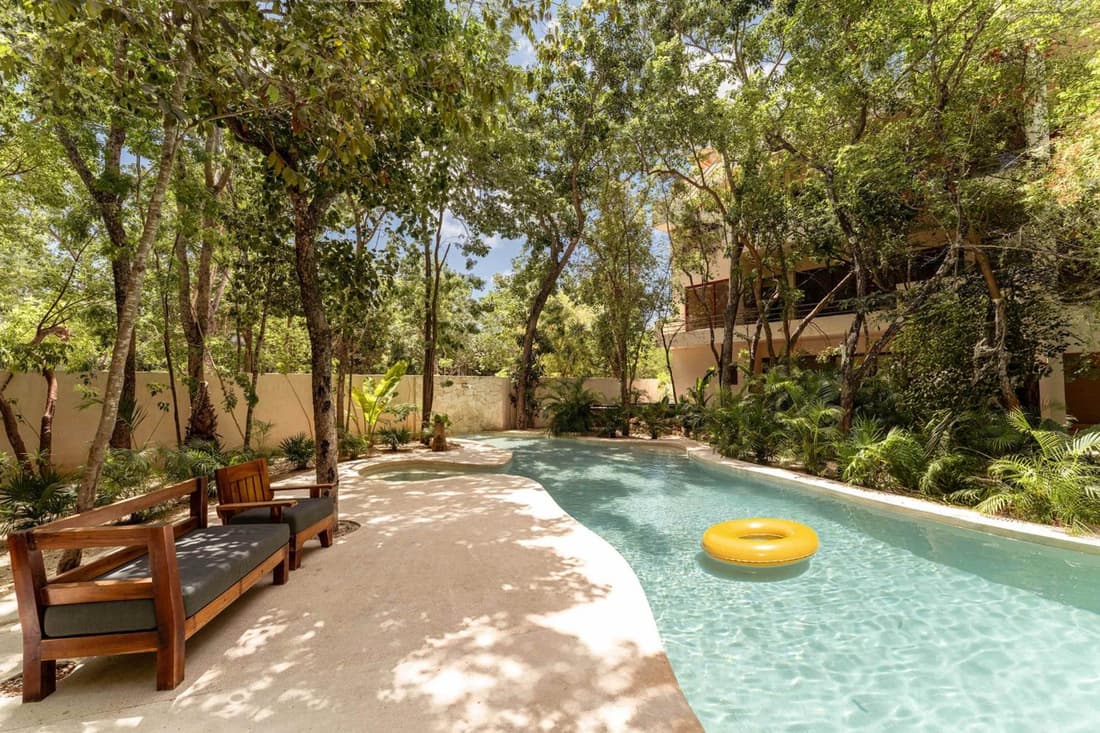 Modern ground-level 3BR Retreat with Private Pool