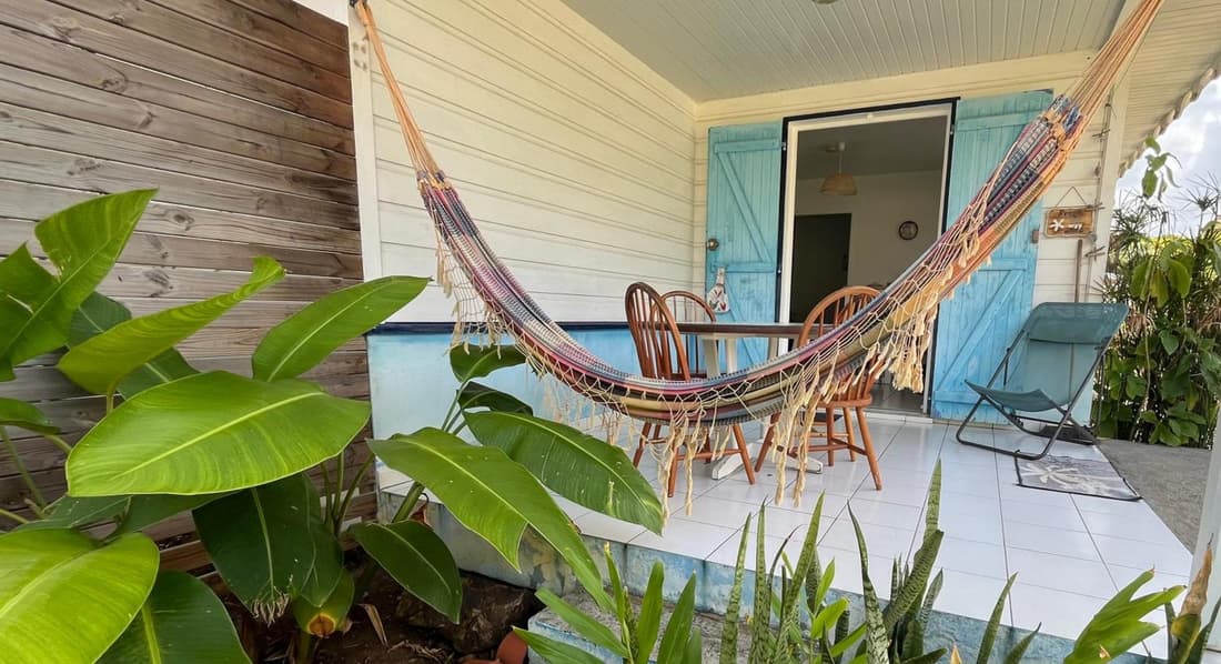 Villa Créole, charmant T2 sur la plage, Tartane, Anse l'Étang