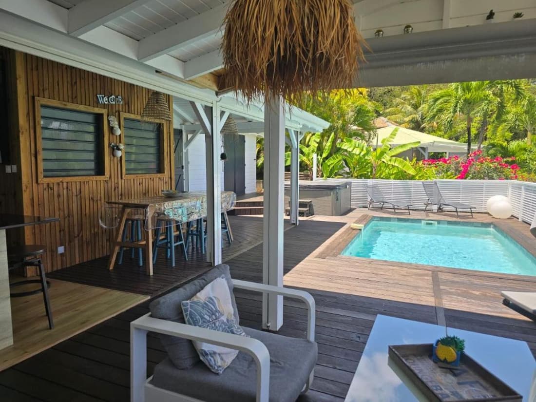 Villa perroquet vue mer avec piscine