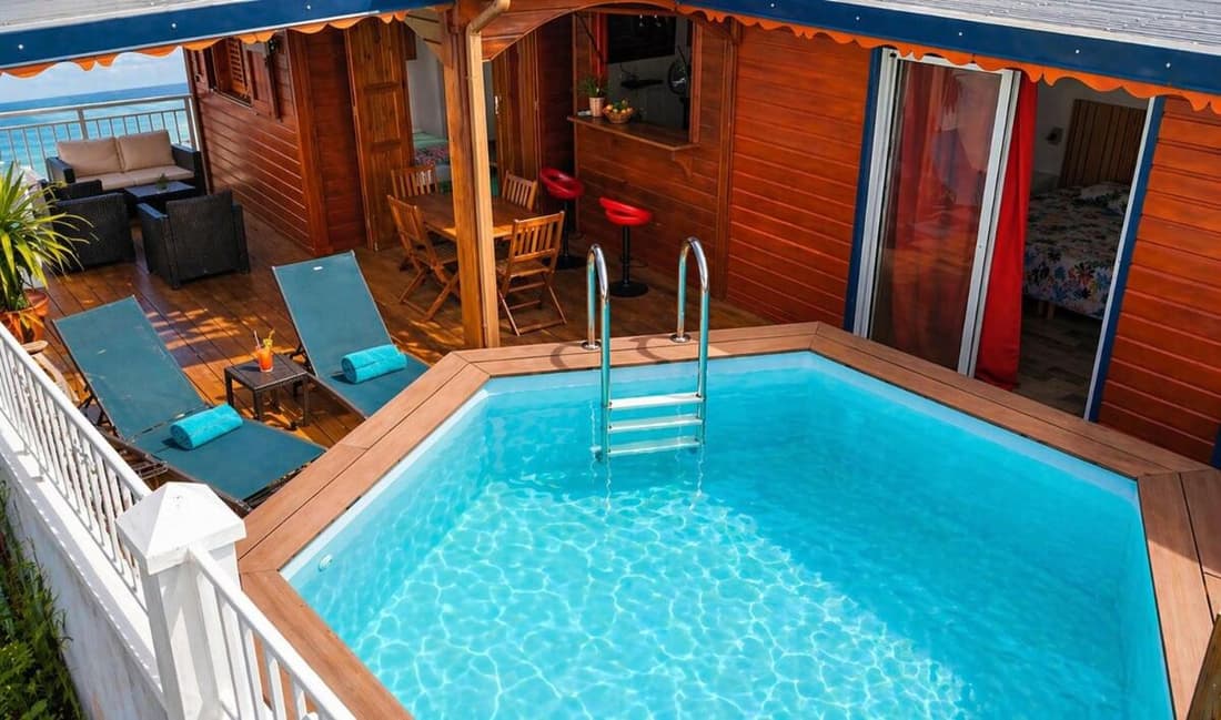 NOUBANA TONA - Villa piscine privée, vue montagne et champs de canne