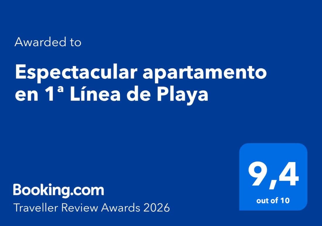 Espectacular apartamento en 1ª Línea de Playa