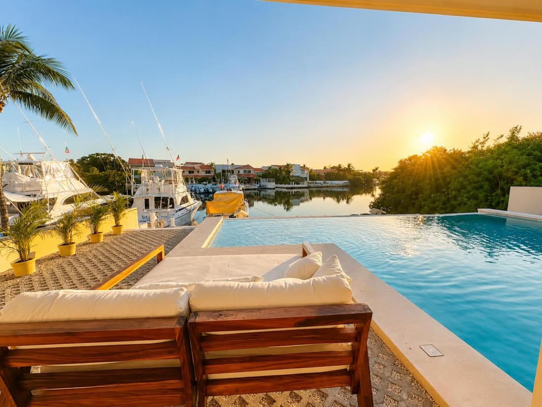 Marina view 3BR, pool, 7-min walk to beach