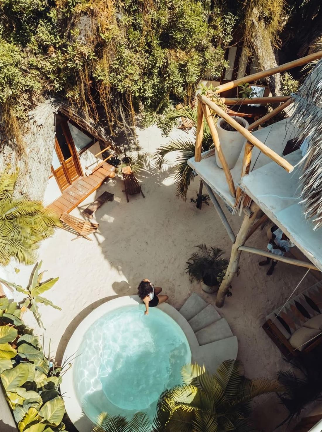 Casa Balam Holbox, 6 boutique, beach-style A-frame cabañas, fully equipped shared outdoor kitchen, self check in