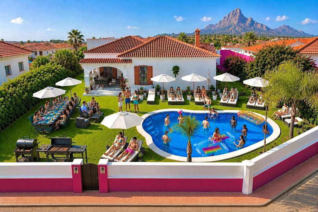 Villa 25 pax Jacuzzi 12 pax 10 min to Benidorm PARTY area