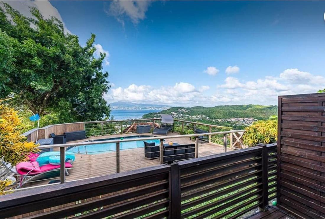 2-3 personnes - Vue Mer et Piscine - Anse à l Âne - trois Îlets - Plage 2 min en voiture