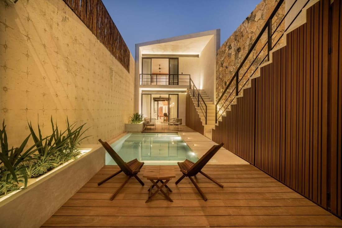 Design Retreat with Pool in Centro Merida Santiago