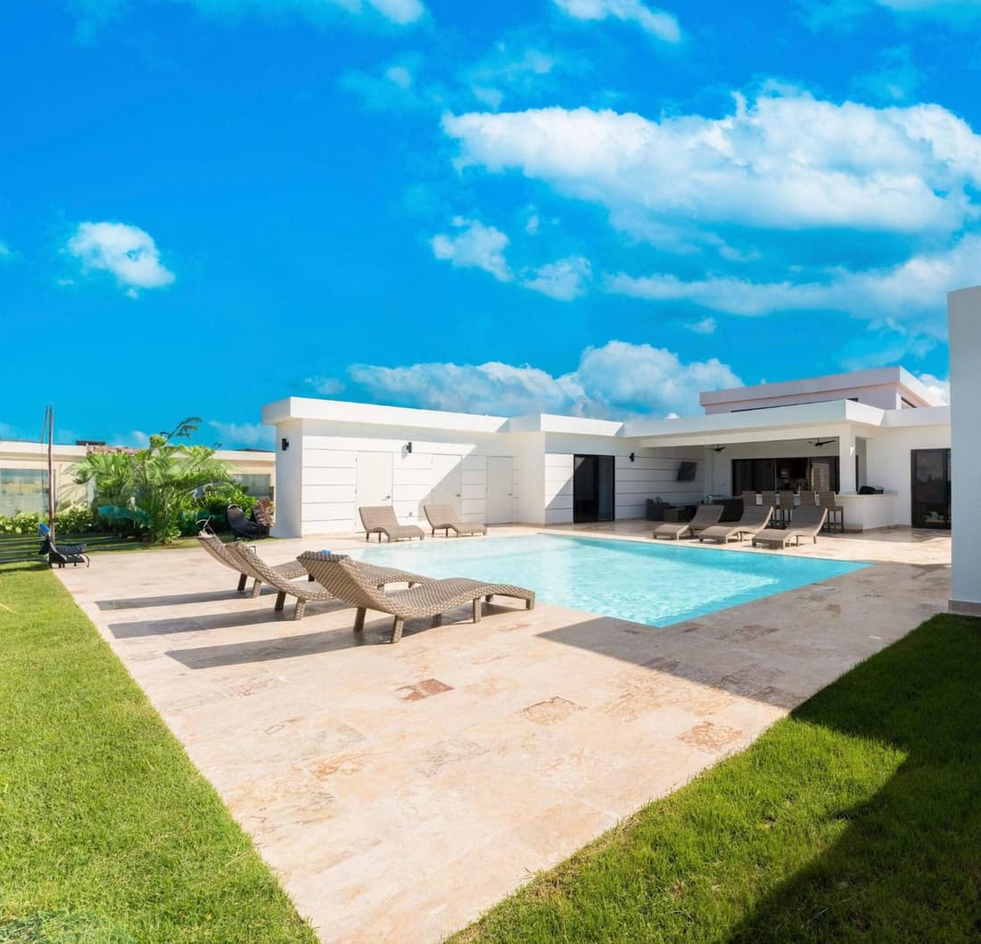 Luxe Villa Your Caribbean Escape Pool Sun