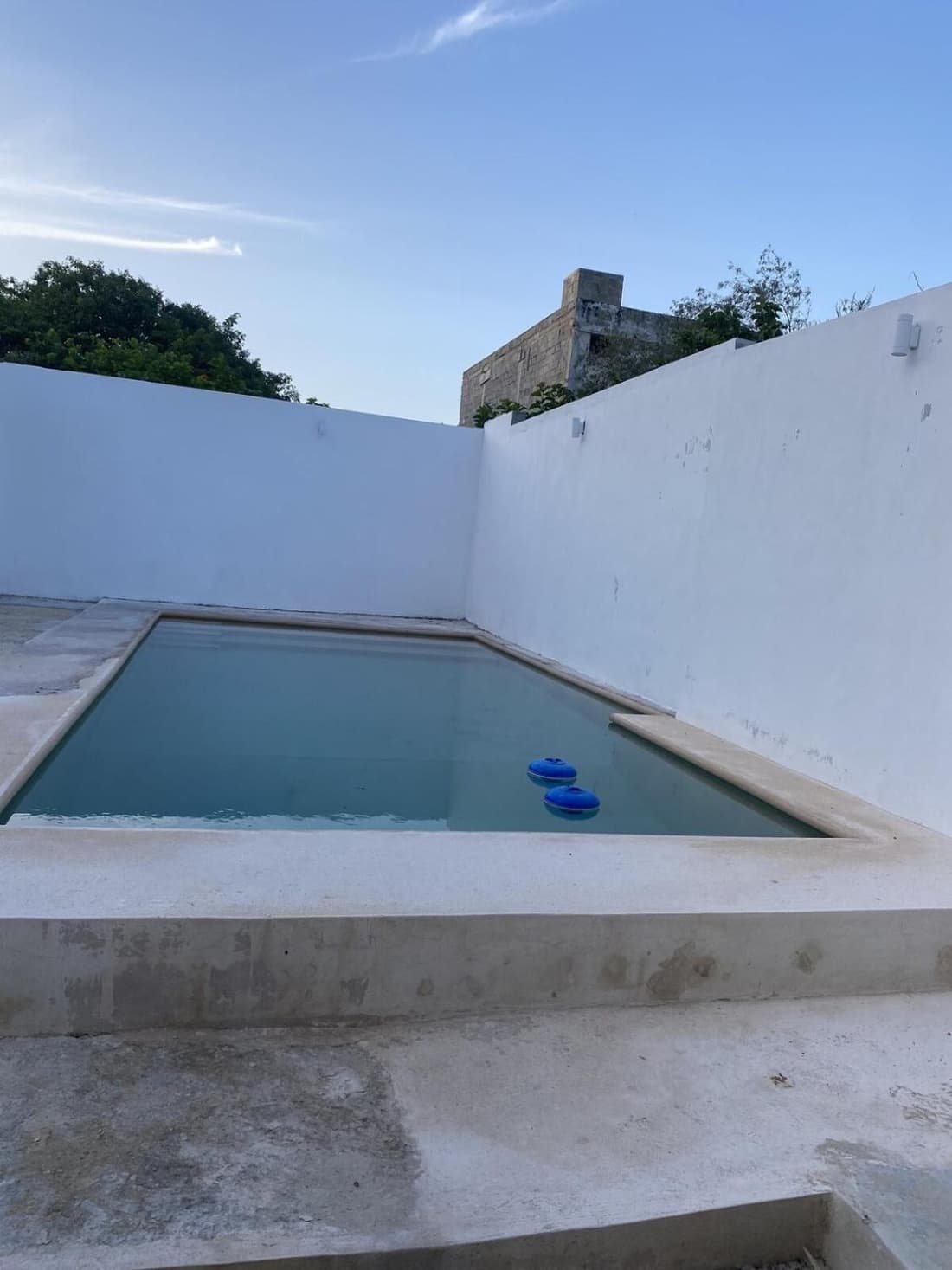 Minimalist house with pool and patio