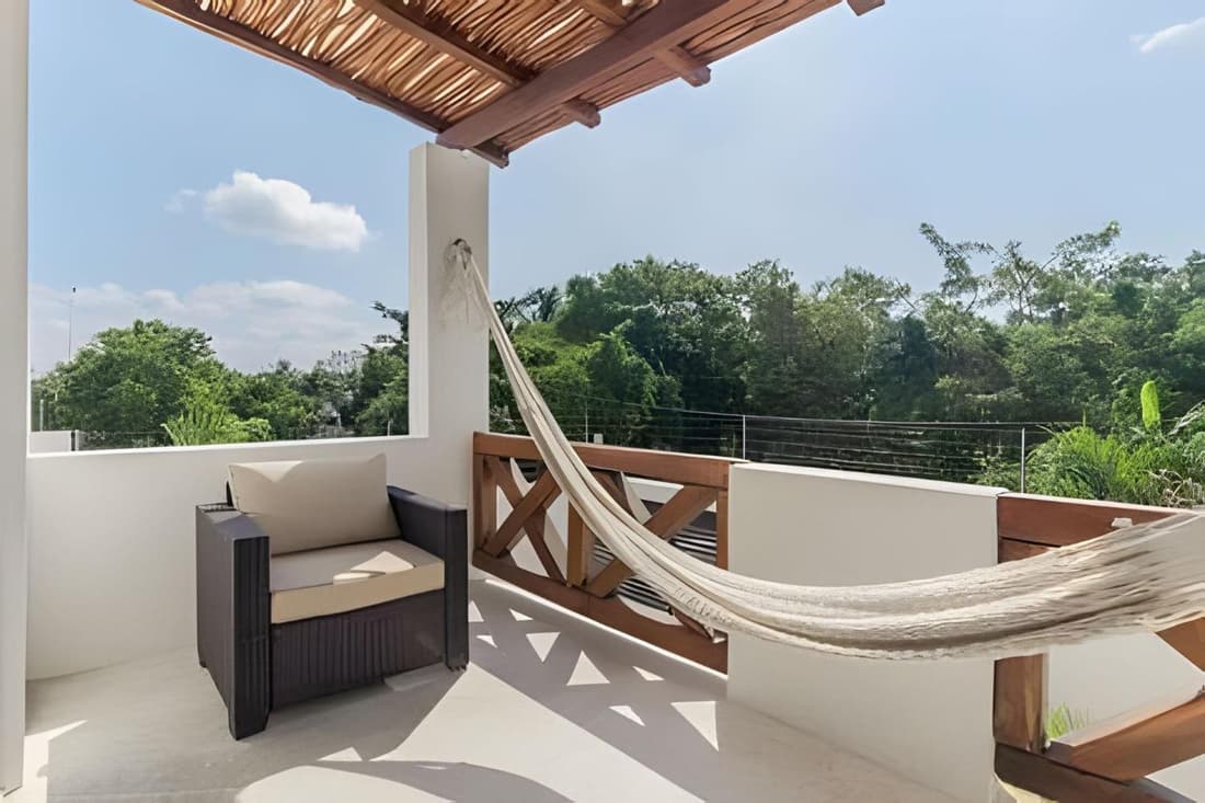 Casa de 2 habitaciones con pequeña alberca