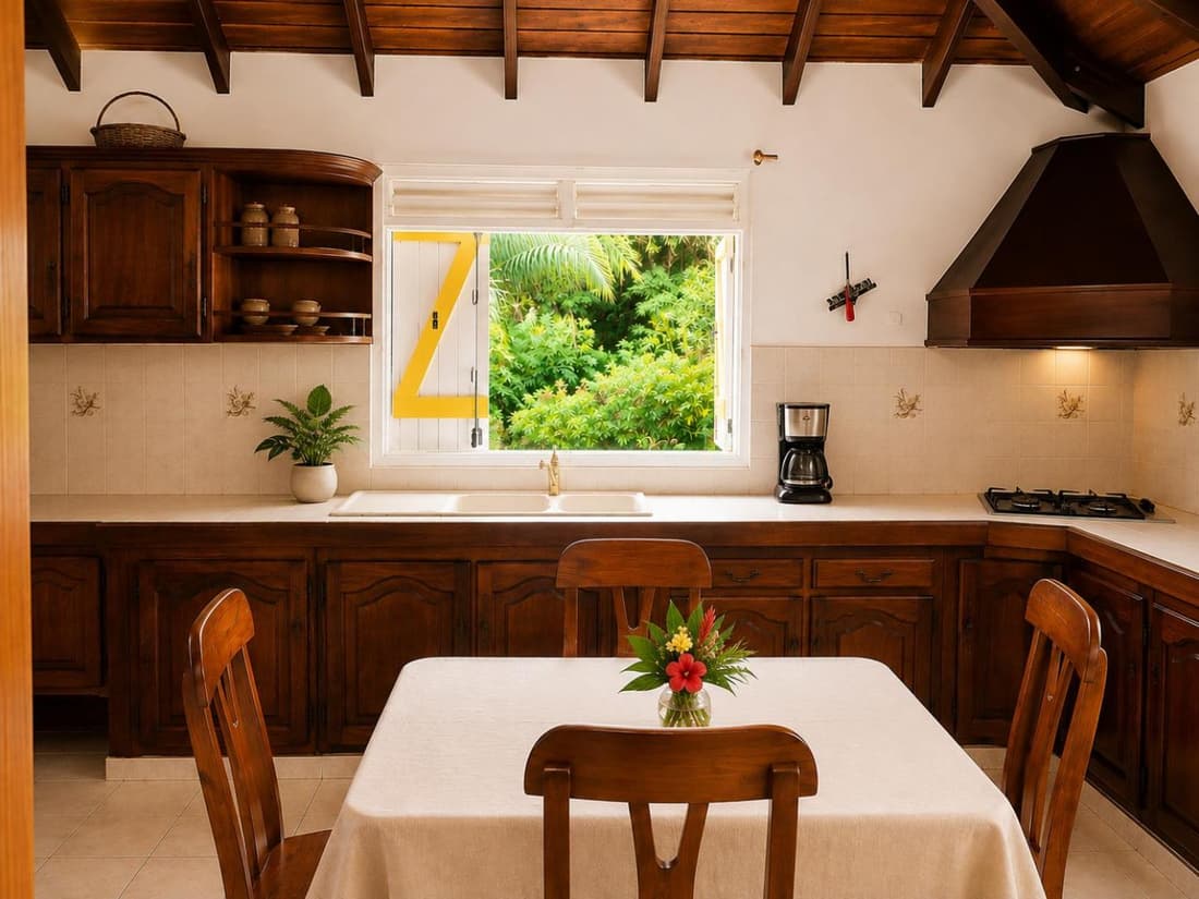 Domaine Palm Garden, Villa avec terrasse, barbecue et jardin, proche de Deshaies