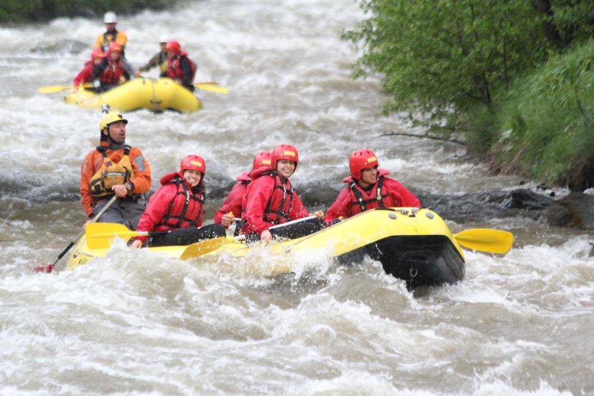 Rafting sul fiume Noce