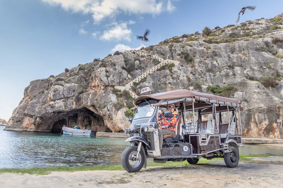 Tour di Gozo in tuk tuk + Giro in barca a Comino e alla Blue Lagoon
