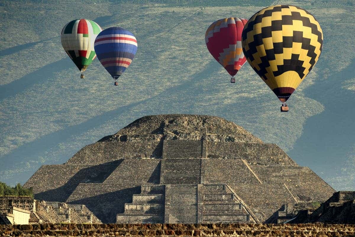 Paseo en globo por Teotihuacán