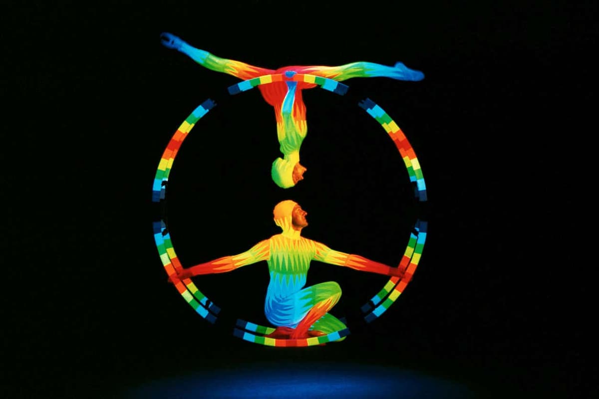 Espectáculo de teatro negro en el Image de Praga