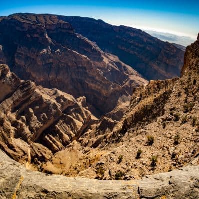 Salita sulla vetta di Jabal Shams - Al Hamra