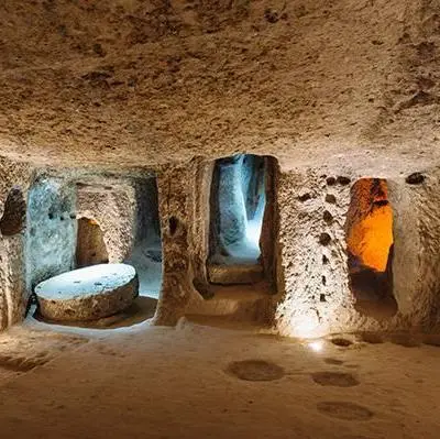 Visit to an Underground city in Capadocia - Kappadokien