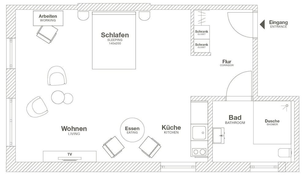 ipartment Wolfsburg, Floor plan
