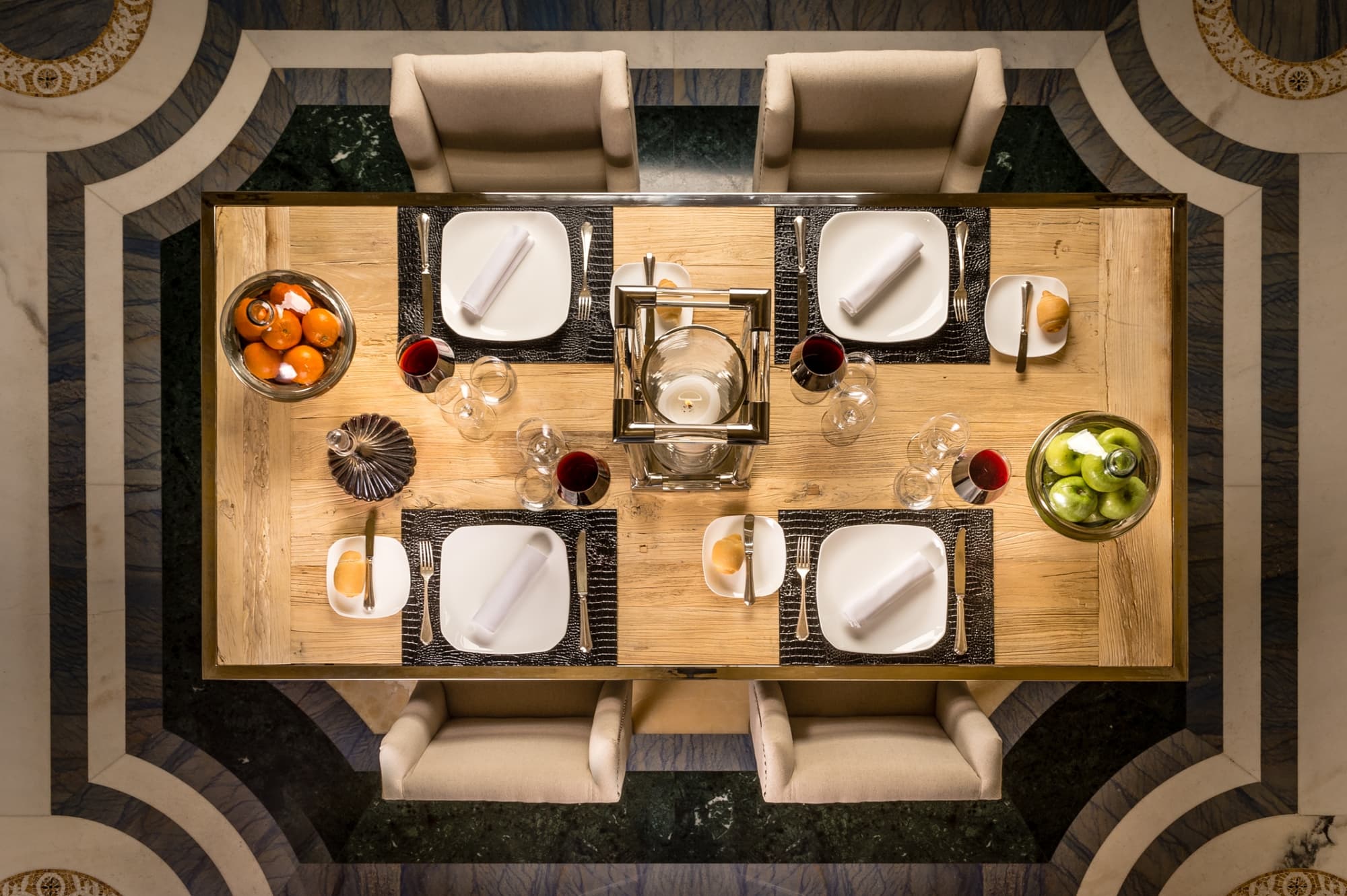 Villa e Palazzo Aminta, Restaurant