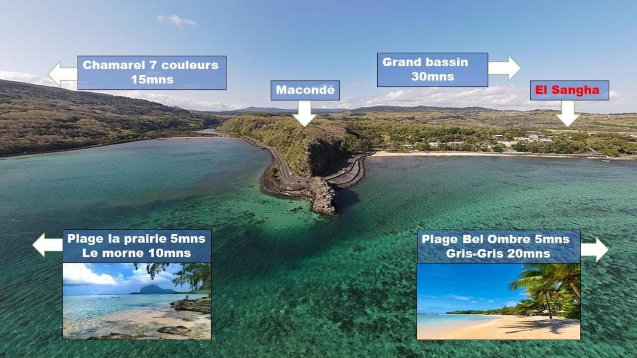 El-Sangha Studio 2mina pieds de la plage de baie du cap