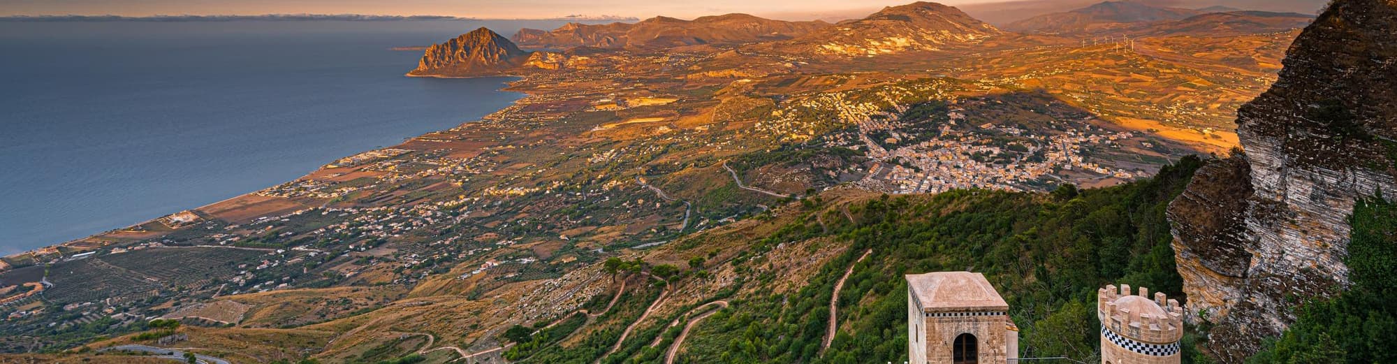 Erice am Meer, Italien