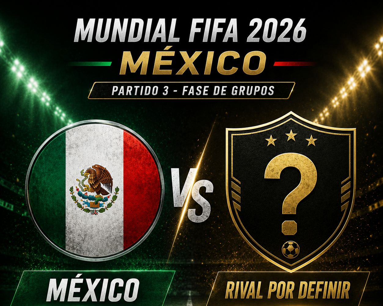 Mundial FIFA 2026 - México - Partido 3 (Fase de Grupos)