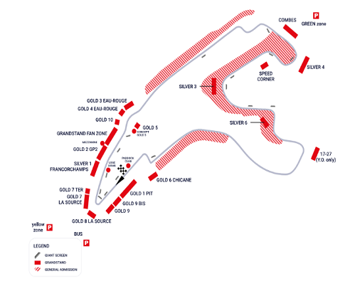 Gran Premio F1 Bélgica