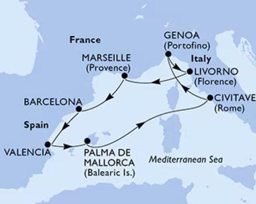 MSC MAGNIFICA , partenza 28/12