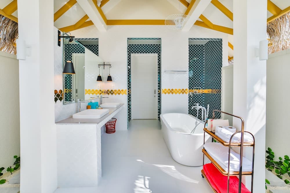 Sun Siyam Iru Veli - Transfer Idrovolante / Volo Domestico + Barca Veloce Incluso - Airone Selection, Cuarto de baño