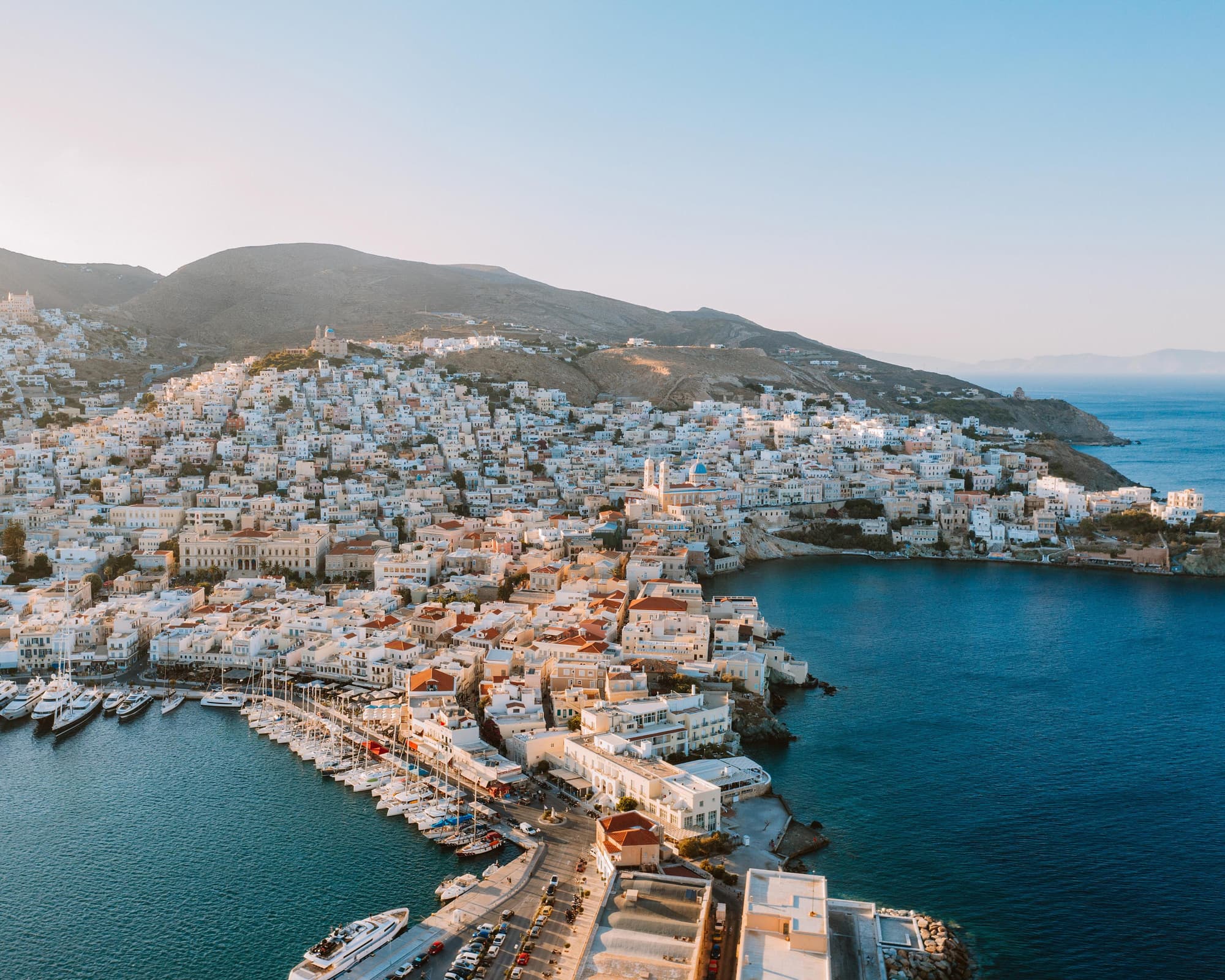 Mykonos, Syros, Naxos & Santorini Island Hopping (4 Star Hotels)