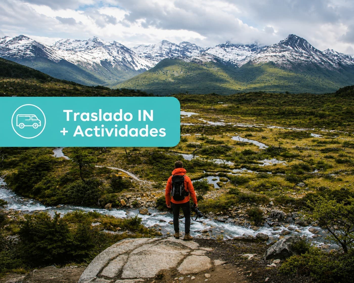 Transfer from Ushuaia Malvinas Argentinas (USH) to HOSTERIA LES ECLAIREURS