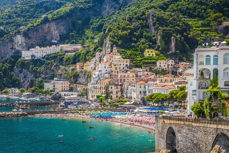 Sorrento, Positano and Amalfi Day Trip in Small Group with Lunch and Pick-up from Naples