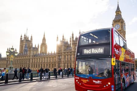 London City Tour Bus Hop On - Hop Off. 24h Standard Ticket + River Cruise