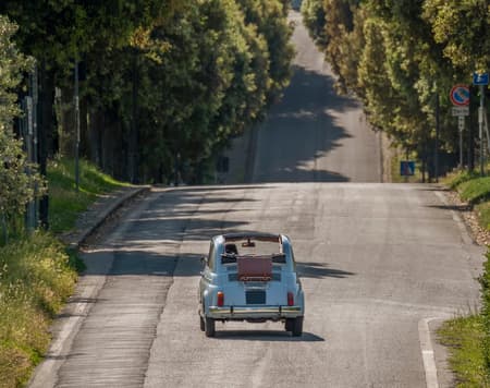 Zeitreise: Ostia Antica im Fiat 500 