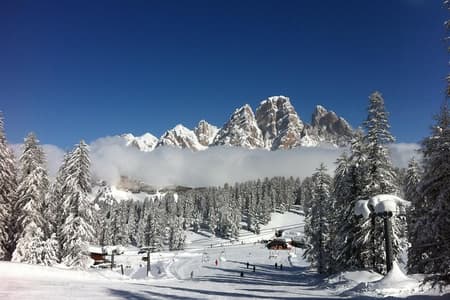 Excursión de esquí Cortina d'Ampezzo: Faloria-Cristallo