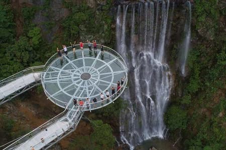 Private Day Tour to Gulong Canyon Glass Bridge from Guangzhou