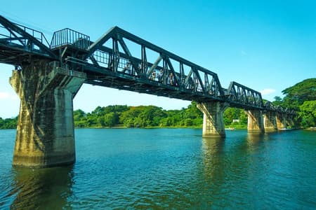 Bridge Over The River Kwai & Erawan Waterfall & Tiger Cave Temple